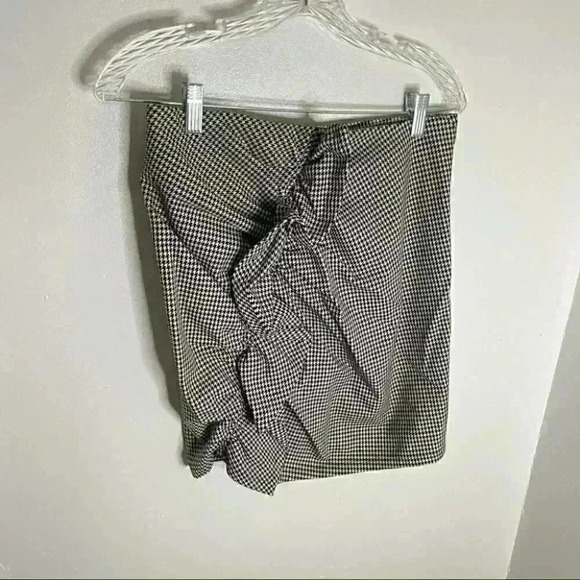 NWT A.L.C. Jupiter Houndstooth Ruffled Mini Skirt - Picture 2 of 4